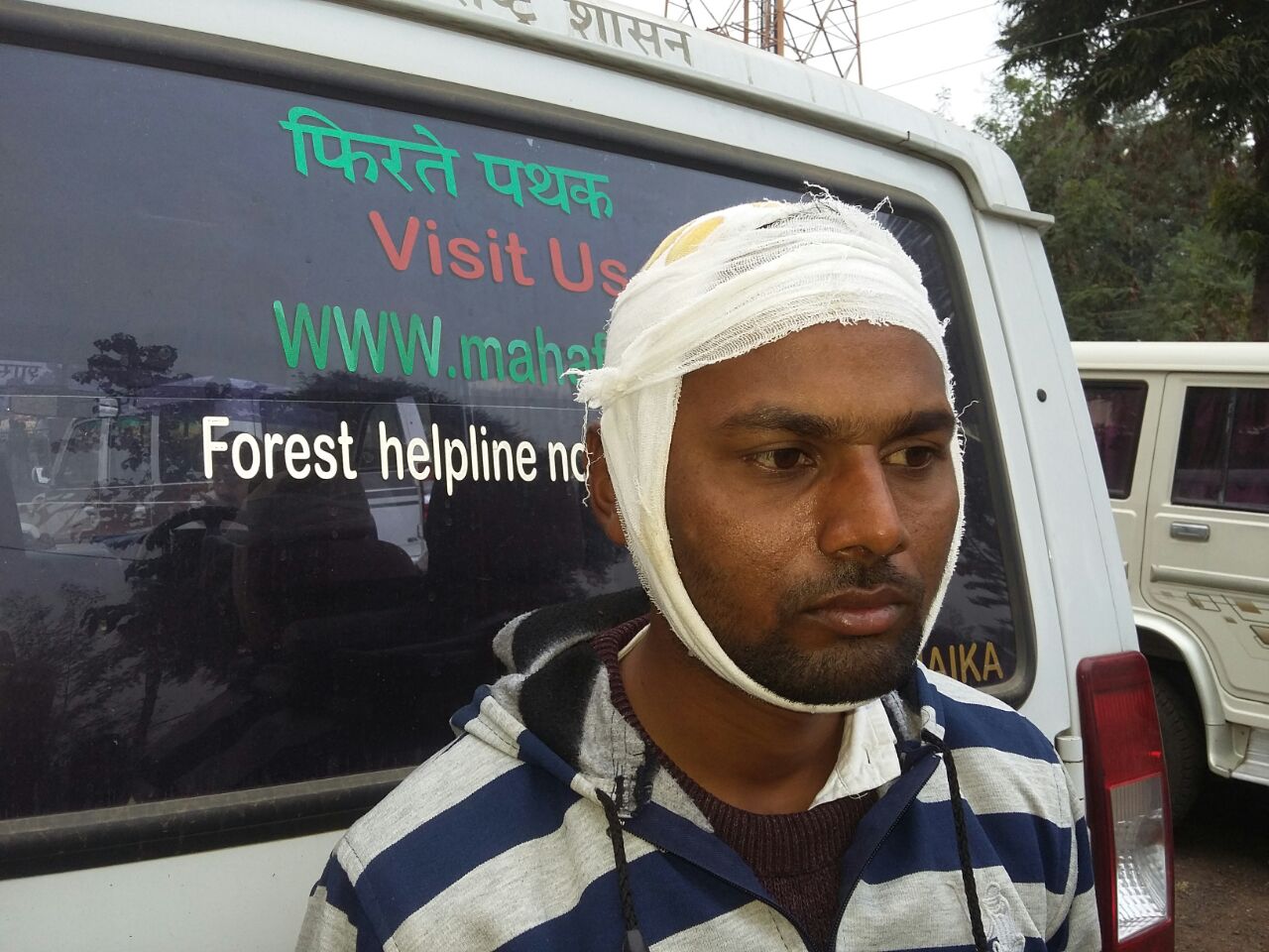 लाकूड चोरट्यांचा वनपथकावर हल्ला