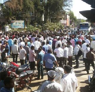 बलात्कार व हत्येच्या निषेधार्थ लोणावळ्यात रास्ता रोको
